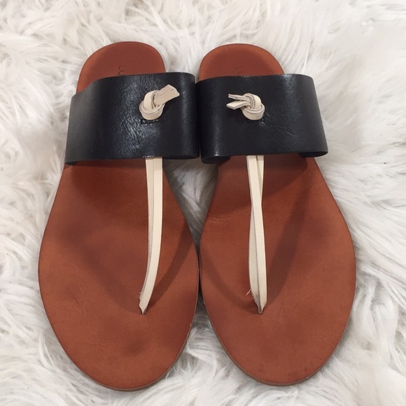 Lucky Brand Shoes - Lucky Brand Thong Sandal Natural Leather Sandal
